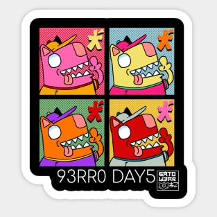 93RR0 DAY5 (White Letter Variant) Sticker